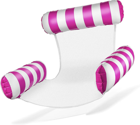 Water Hammock Float Lounger Swimming Pool Inflatable Recliner Air Mattress Chair