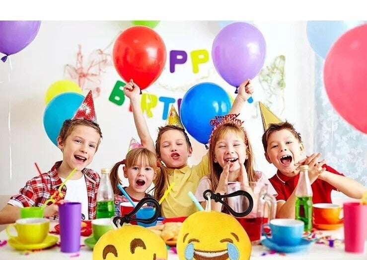 49PC Emoticon Keychain Mini Cute Plush Pillows, Party Favors for Kids Gifts