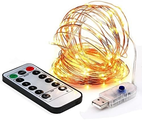 USB Plug In 100 LED 8 Modes Fairy String Lights DIY Micro Copper Wire Decor UK